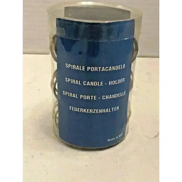 3 Vintage Mid Century Modern Atomic Metal Wire Spring Candles Mail Holders - Picture 3 of 3